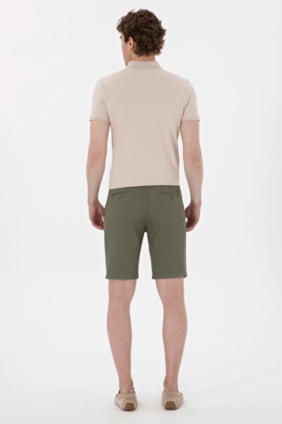 U.S. Polo Assn. Erkek Koyu Haki Dokuma Şort 50299172-VR111