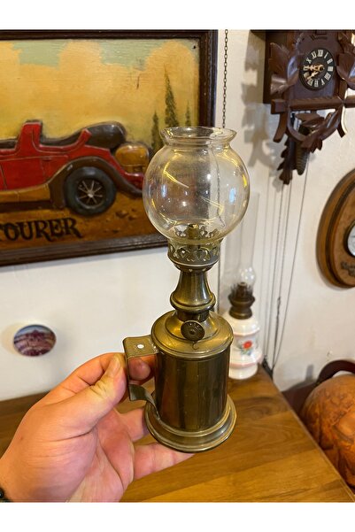 ANTİKA AYAL Antika pirinç gaz lambası