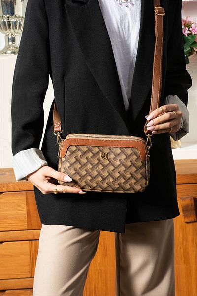 Les Crioch Geantă de mână pentru umăr și crossbody cu 4 compartimente pentru femei