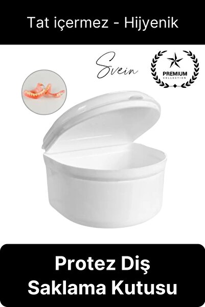 Svein Yüksek Kalite Diş Protezi Saklama Kabı Kutusu Ortodondik Seyahat Ağız K...