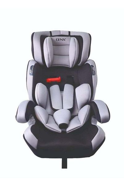 Denx مقعد سيارة للأطفال، مقعد سيارة محمول مبطن ناعم، حزام خماسي النقاط، تصميم مريح مع حامل قابل للغسل