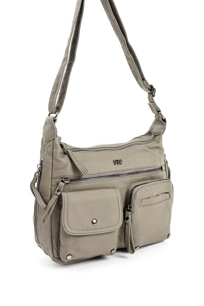 yuzuco Prirodna koža Torba za rame Siva (Model: 571-13-10K)