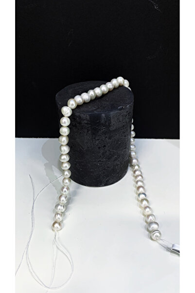 TRİA SİLVER Gerçek Beyaz İnci Dizi Kolye, Küpe ve Takı Tasarımı İçin Özel Kalite