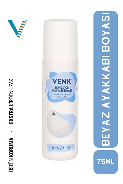 Venk Beyaz Ayakkabı Boyası 75 ml / Beyaz Spor Ayakkabı Boyası/ Beyaz Deri Aya...