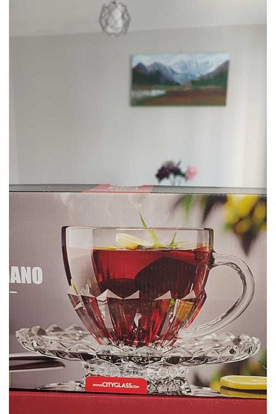 ORTAKÖY CENNETİ Tea Neskahve Cup Stylish Looking Multi-Purpose Use Area Volume 220 ml 6 Persons 12 Pieces