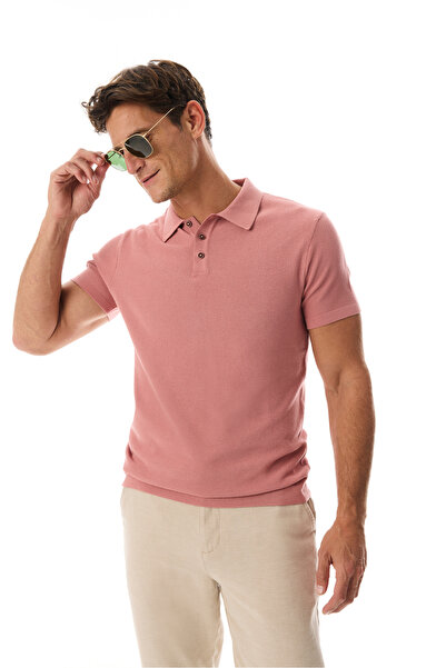 Mudo سترة تريكو بأكمام قصيرة وياقة بولو