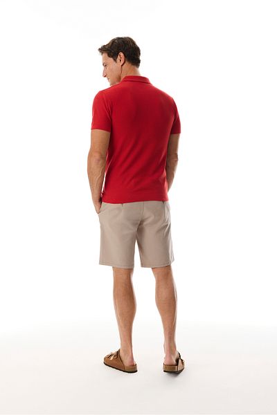Mudo Polo Collar Short Sleeve Knitwear Sweater