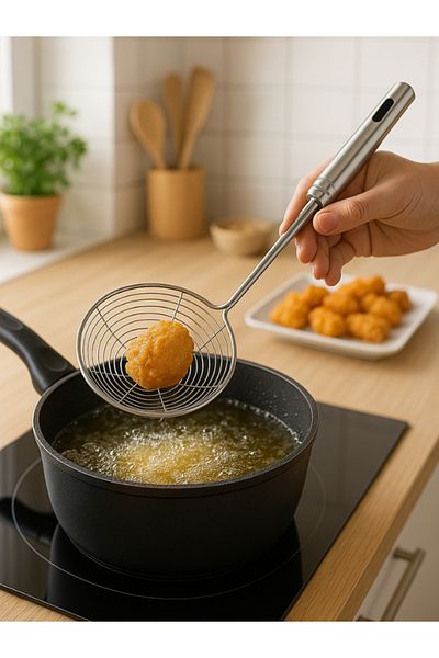 TAGESAN Stainless Steel Practical Colander, Ladle, 14 cm