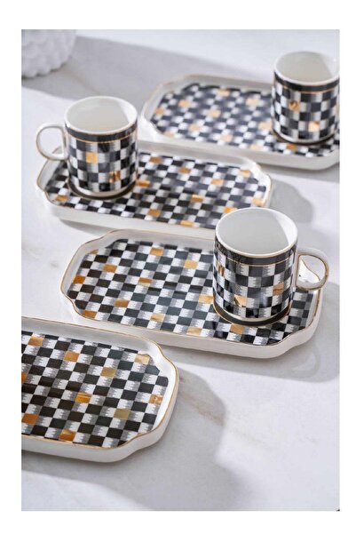 ACAR Kaı-06904 Skye 6 Lı Kahve Fincan Takımı