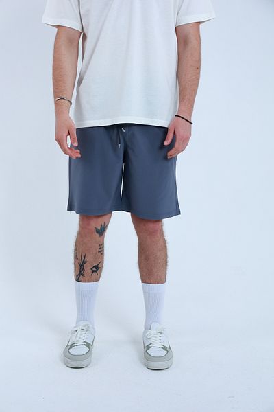 TKT Men's Parachute Fabric Shorts - Elastic Bermuda with Side Pocket