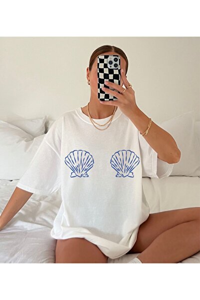 Bengi Clothing تي شيرت مطبوع بأكمام قصيرة وقصة كبيرة الحجم