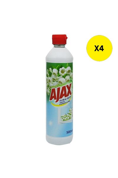 Ajax X4 - AJAX GLASS SOLUTION RESERVE 500ML FLORAL FIESTA