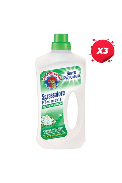 chante clair X3 - CHANTE CLAIR FLOOR SOLUTION 750ML MUSCHIO BIANCO