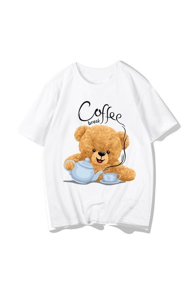 Jose Clothing تي شيرت مطبوع بأكمام قصيرة وقصة كبيرة الحجم