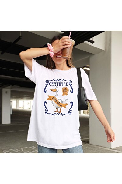 Jose Clothing Tricou imprimat cu mânecă scurtă cu croială supradimensionată