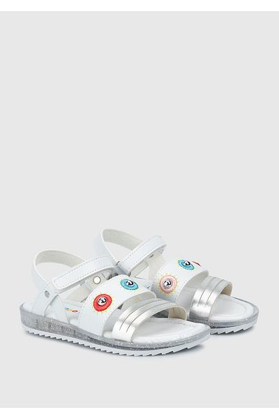 Kiddo Λευκά φλατ σανδάλια για κορίτσι