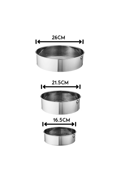 Dania Japanese-made stainless steel strainer set, 6 pieces, different sizes, rust-proof