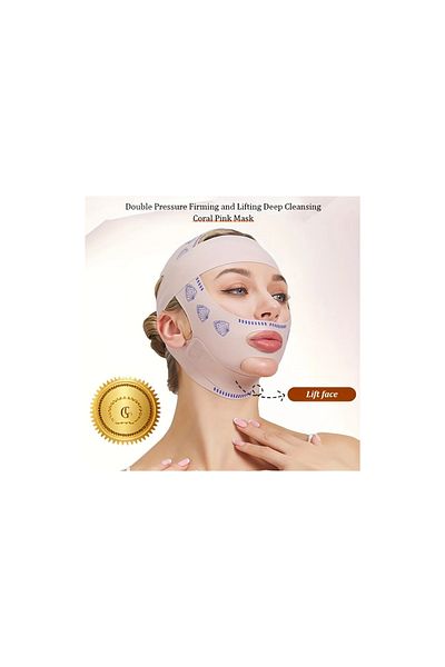 Trade Bazaar 1 Piece V-Line Lifting Face Mask - , Anti-Wrinkle Sleeping Bandage, Breathable E