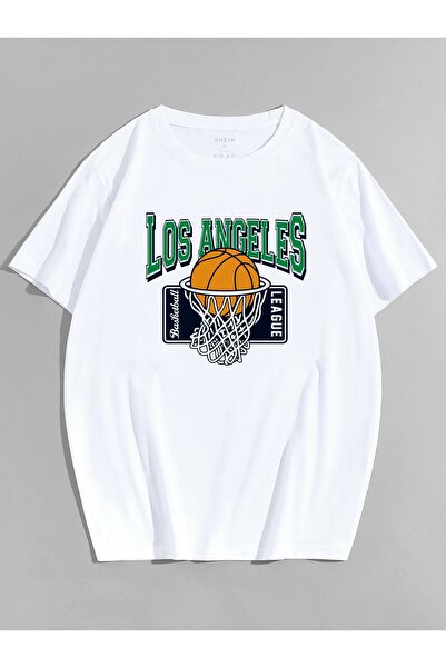 Bengi Clothing تي شيرت مطبوع بأكمام قصيرة وقصة كبيرة الحجم