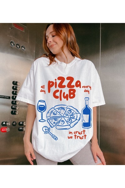 Jose Clothing Tricou imprimat cu mânecă scurtă cu croială supradimensionată