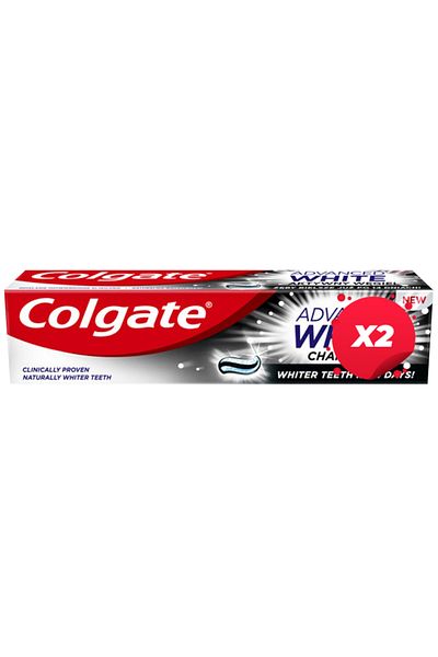 Colgate X2 - COLGATE PASTA DINTI 100ML ADVANCED WHITE CHARCOAL