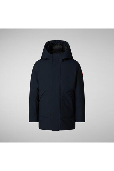 SAVE THE DUCK Çocuk Kapüşonlu Parka Koyu Lacivert- Albi
