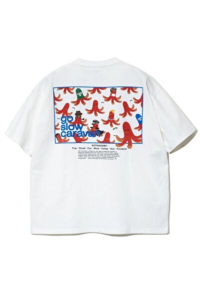 Jose Clothing Tricou imprimat cu mânecă scurtă cu croială supradimensionată