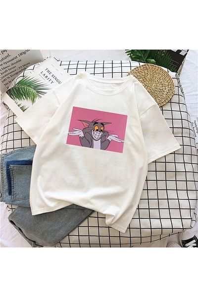 Bengi Clothing Oversize Cut Short Sleeve Printed T-Shirt
