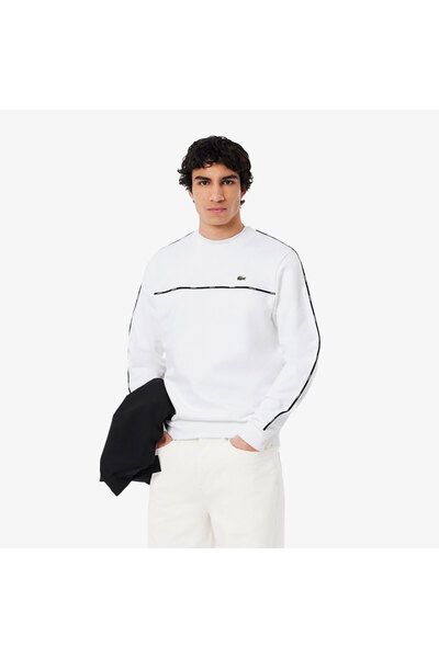Lacoste Erkek Classic Fit Beyaz Sweatshirt