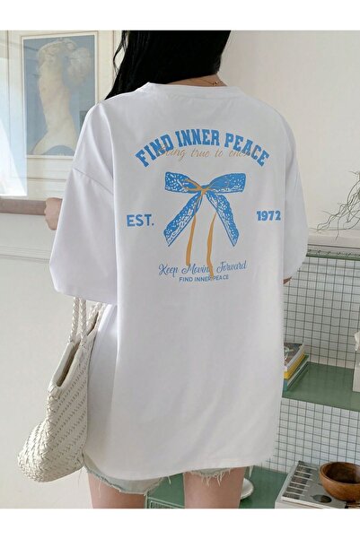 Jose Clothing Tricou imprimat cu mânecă scurtă cu croială supradimensionată