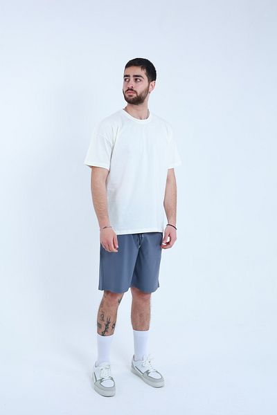 TKT Men's Parachute Fabric Shorts - Elastic Bermuda with Side Pocket