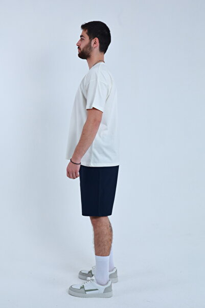 TKT Erkek Paraşüt Kumaş (Dokuma) Yan Cep Detaylı Beli Lastikli Şort Bermuda