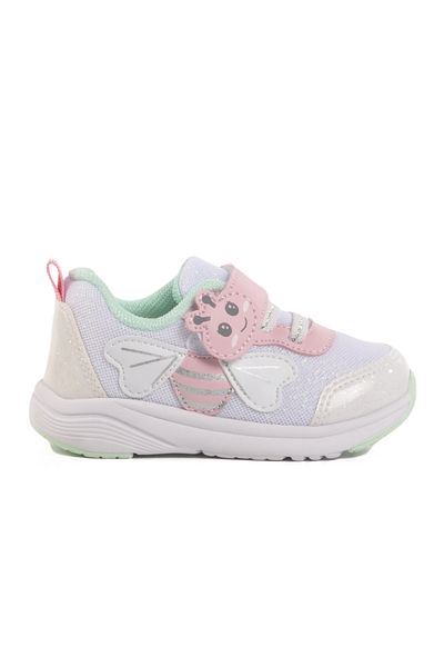 pepino Pantofi sport pentru fete, cu plasă cu velcro alb