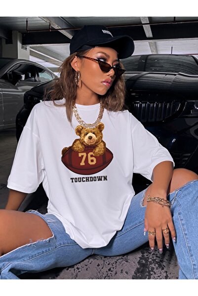 Bengi Clothing Футболка з принтом оверсайз з коротким рукавом