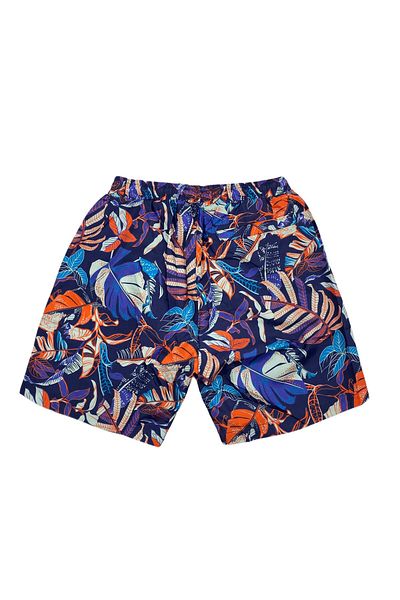 Masimar Men's Printed Three Pocket Quick Dry Swimwear Sea Shorts