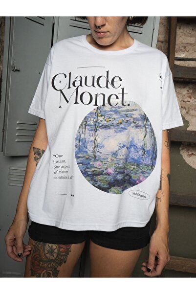 Jose Clothing Tricou imprimat cu mânecă scurtă cu croială supradimensionată