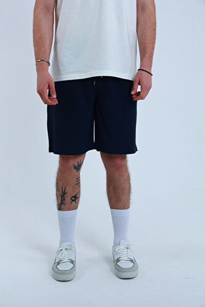 TKT Erkek Paraşüt Kumaş (Dokuma) Yan Cep Detaylı Beli Lastikli Şort Bermuda