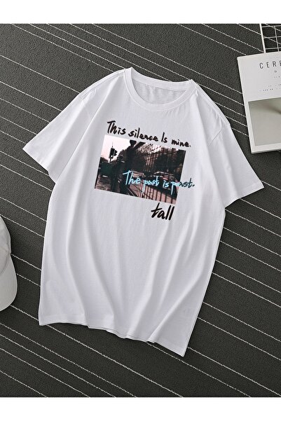 Jose Clothing Tricou imprimat cu mânecă scurtă cu croială supradimensionată