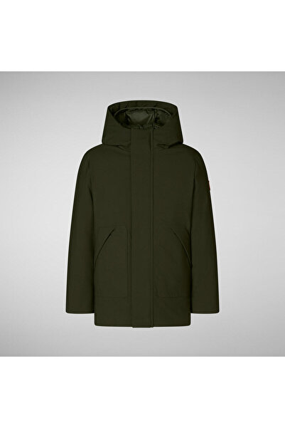 SAVE THE DUCK Çocuk Kapüşonlu Parka Yeşil - Albi