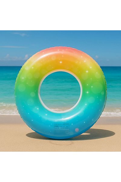 NUNU Colorful Dream Ring-Rainbow Sparkle-60 cm Sea, Pool Ring