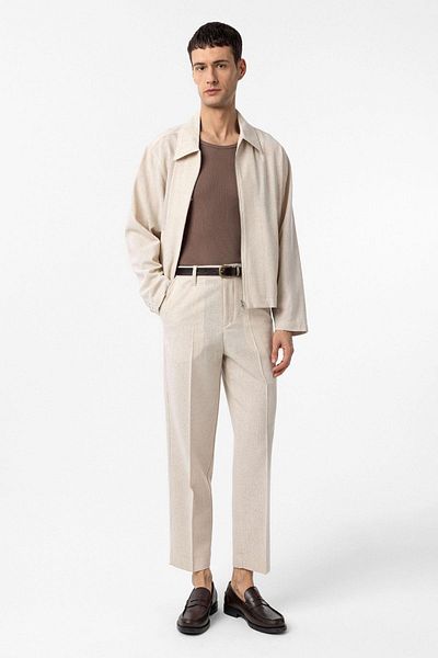 Antioch Stone Straight Fit Men's Trousers