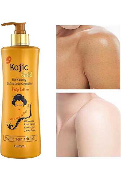 Kojic كوجي سان جولد لوشن للجسم بالكافيار الذهبي وحمض الكوجيك - 600 مل