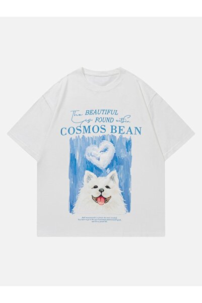 Jose Clothing Tricou imprimat cu mânecă scurtă cu croială supradimensionată