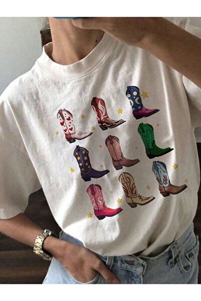 Jose Clothing Tricou imprimat cu mânecă scurtă cu croială supradimensionată