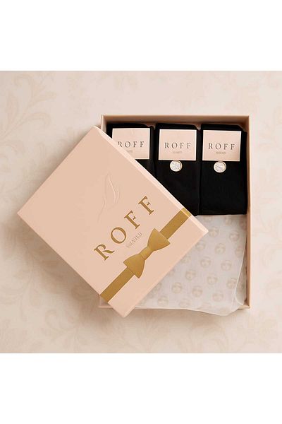 Roff Premium Quality Women's Micro Bamboo Socket Socks 3 Pairs