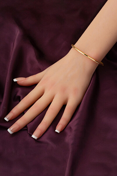 Bilezikci Ajda Model Spor Altın Kelepçe Bileklik