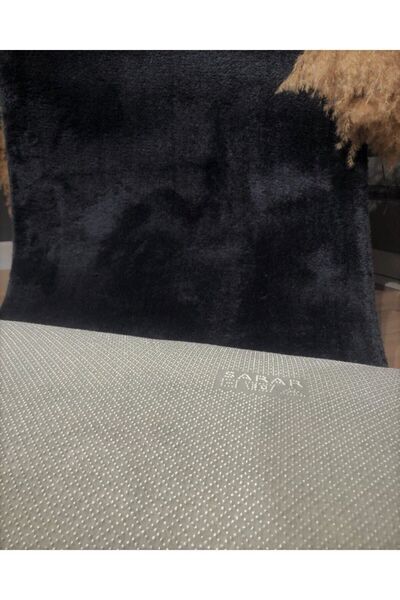 Sarar Black Lux Post Plush Cutting Carpet, Runner Non-Slip Base Washable