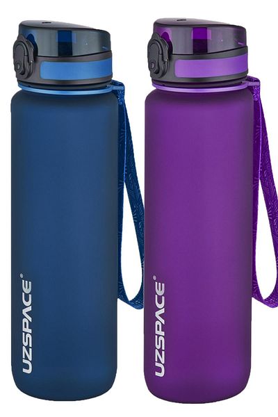 Uzspace 1000 Ml Large Size 2-Piece Tritan Flask Set - 14 Different Color Options