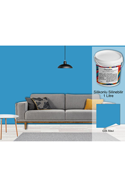 GONDEX İç Cephe Duvar Boyası, Silikonlu Silinebilir, 1000 ml - 2025 Renkleri,...