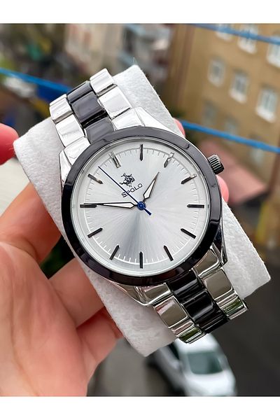 S.POLO New Season Silver Color Men Wristwatch with Wristband Gift Father's Day Gift